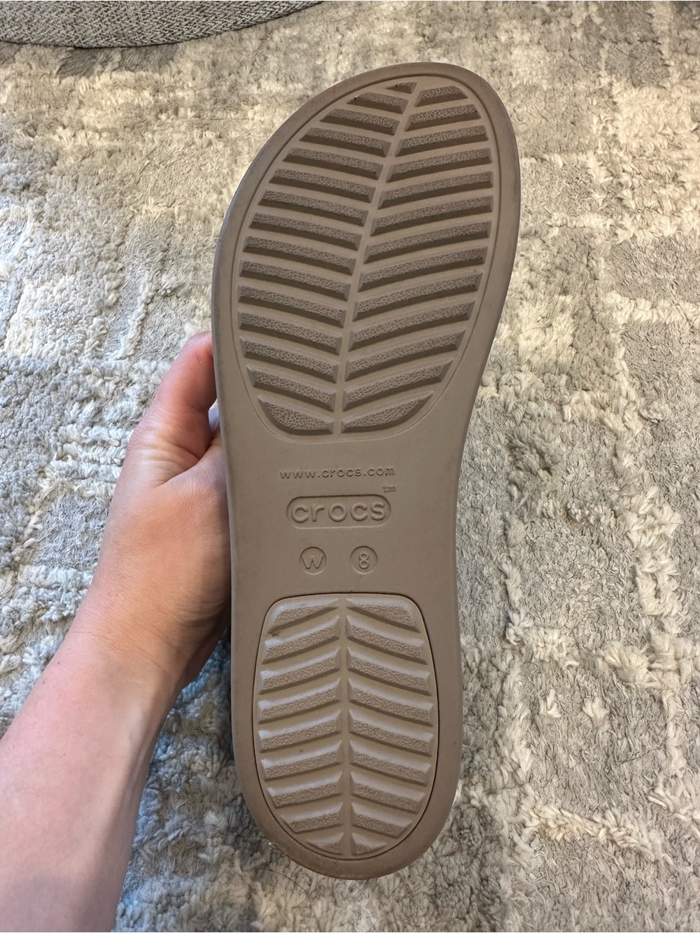 Crocs Lite Ride Brooklyn Low Wedge Sandal Size 8 - Picture 4 of 5